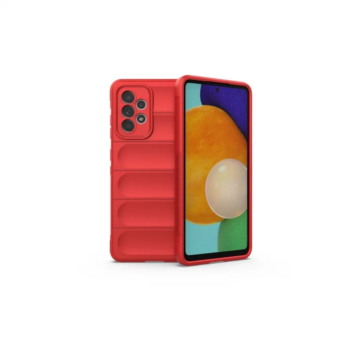 BUĞZ Samsung Galaxy A52 Kılıf Optimum Silikon - Kırmızı