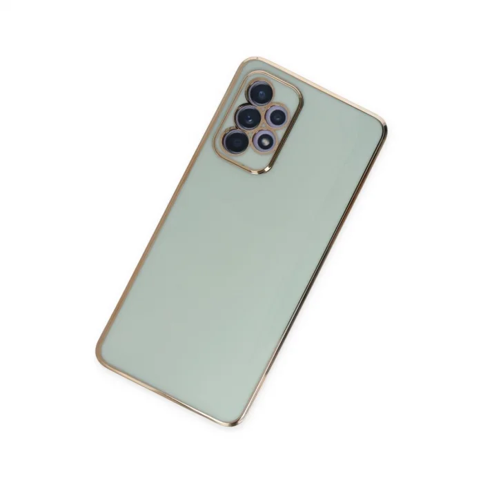 BUĞZ Samsung Galaxy A52 Kılıf Volet Silikon - Açık Yeşil