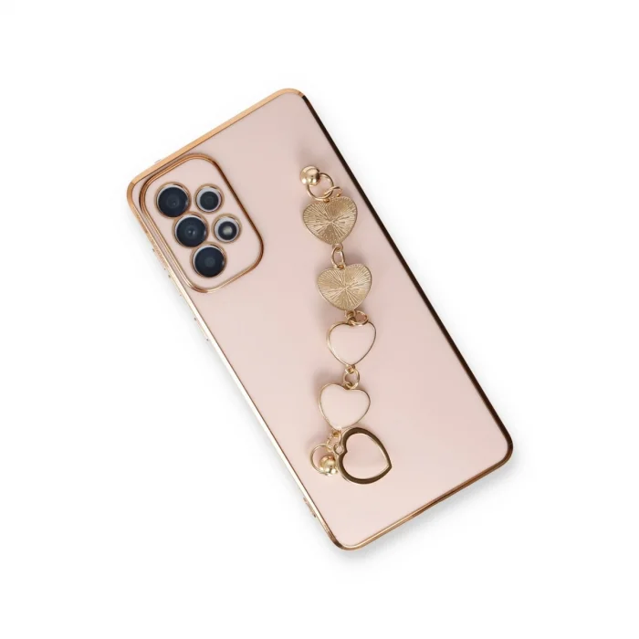 BUĞZ Samsung Galaxy A53 5g Kılıf Esila Silikon - Pudra