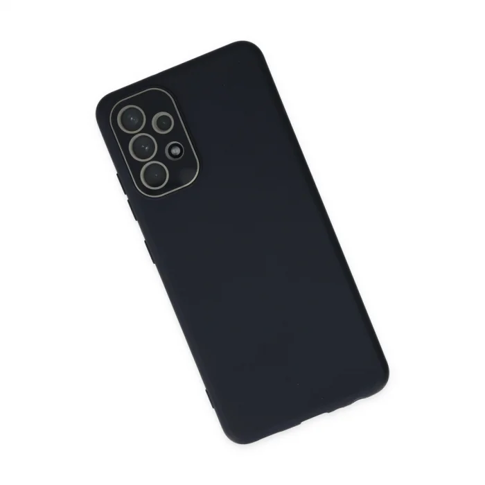 BUĞZ Samsung Galaxy A53 5g Kılıf Lansman Glass Kapak - Lacivert