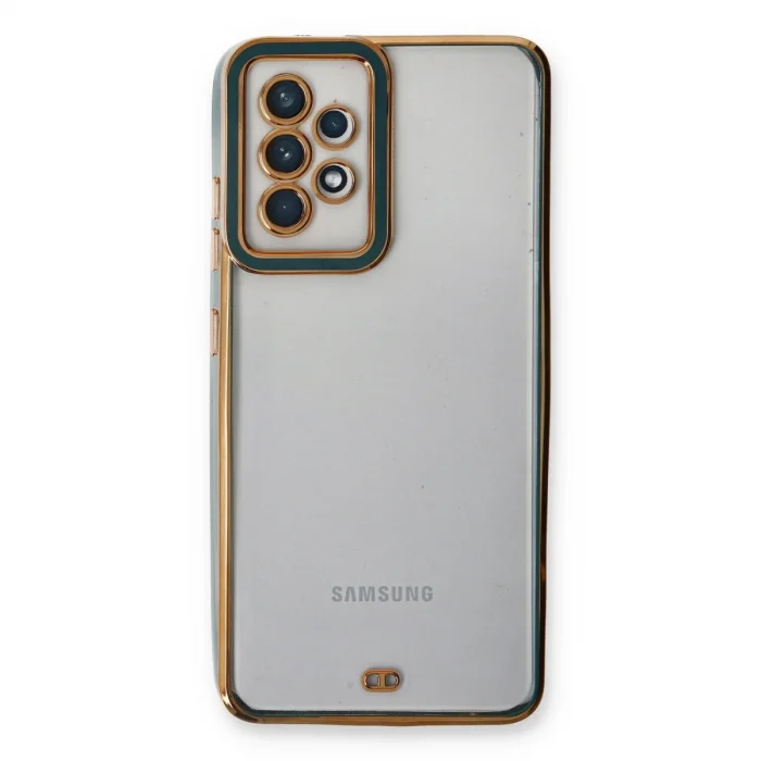 BUĞZ Samsung Galaxy A53 5g Kılıf Liva Lens Silikon - Yeşil