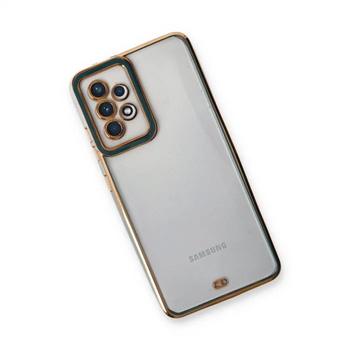 BUĞZ Samsung Galaxy A53 5g Kılıf Liva Lens Silikon - Yeşil