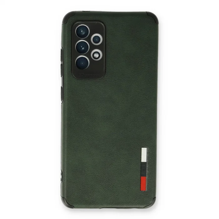 BUĞZ Samsung Galaxy A53 5g Kılıf Loop Deri Silikon - Yeşil