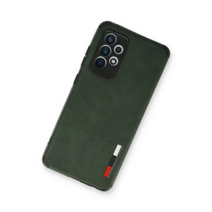 BUĞZ Samsung Galaxy A53 5g Kılıf Loop Deri Silikon - Yeşil