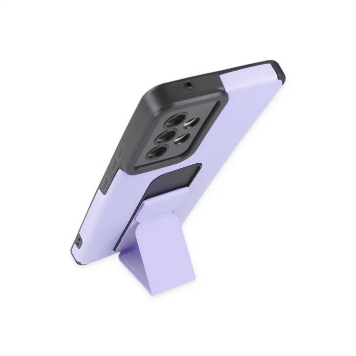 BUĞZ Samsung Galaxy A53 5g Kılıf Mega Standlı Silikon - Lila