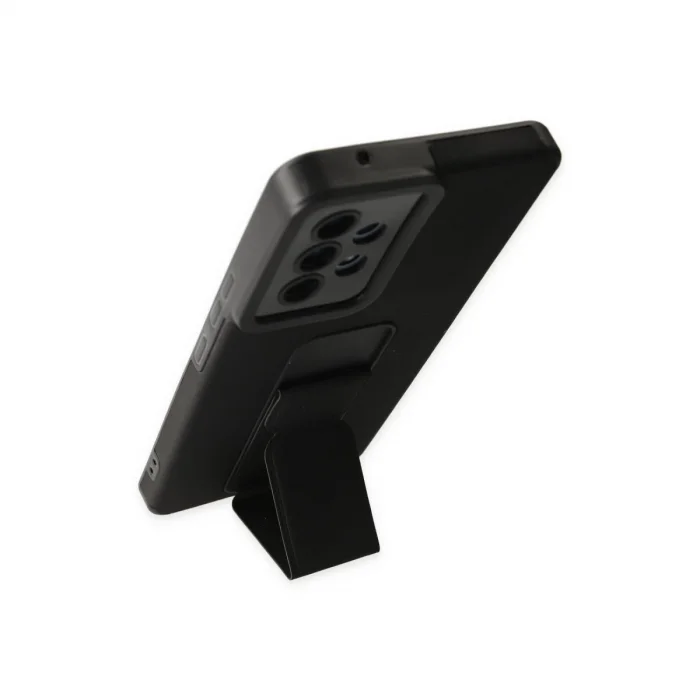 BUĞZ Samsung Galaxy A53 5g Kılıf Mega Standlı Silikon - Siyah