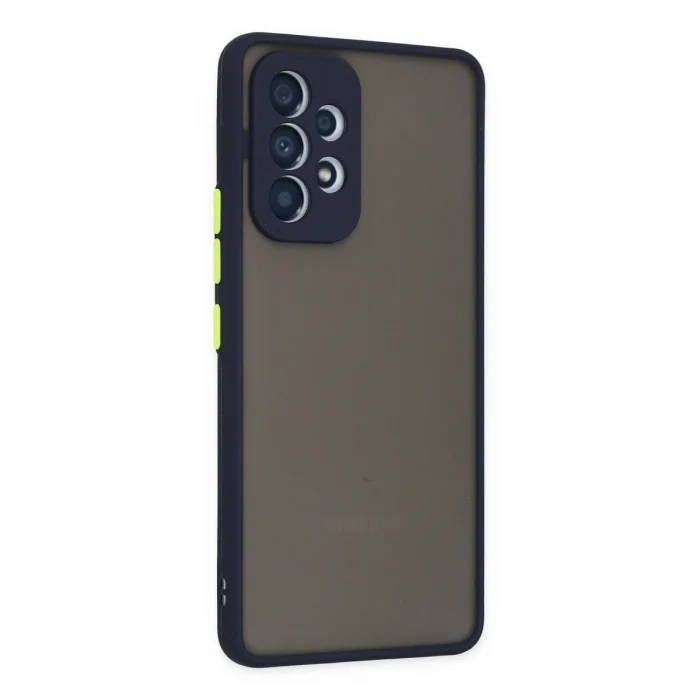 BUĞZ Samsung Galaxy A53 5g Kılıf Montreal Silikon Kapak - Lacivert