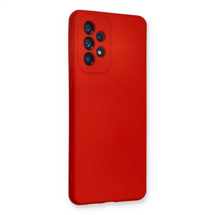 BUĞZ Samsung Galaxy A53 5g Kılıf Nano İçi Kadife Silikon - Kırmızı
