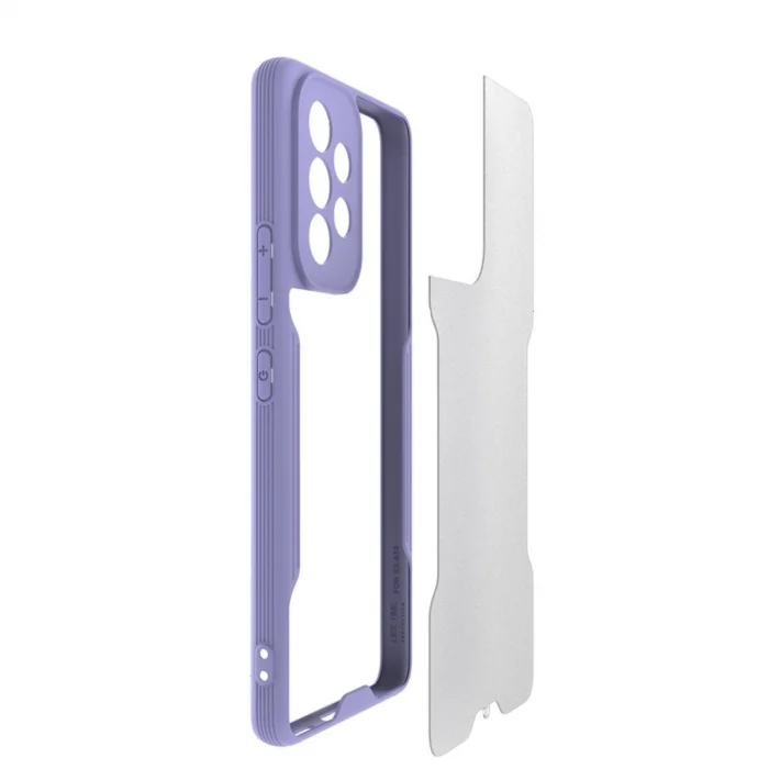 BUĞZ Samsung Galaxy A53 5g Kılıf Platin Silikon - Siyah