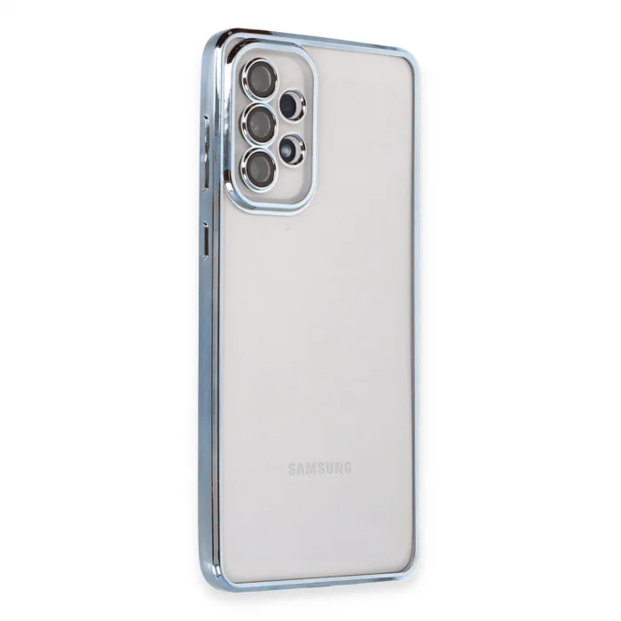 BUĞZ Samsung Galaxy A53 5g Kılıf Razer Lensli Silikon - Açık Mavi