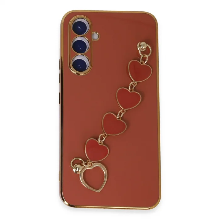 BUĞZ Samsung Galaxy A54 5g Kılıf Esila Silikon - Kırmızı