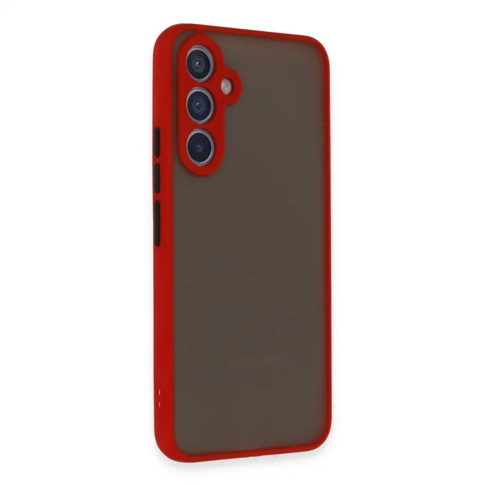 BUĞZ Samsung Galaxy A54 5g Kılıf Montreal Silikon Kapak - Kırmızı