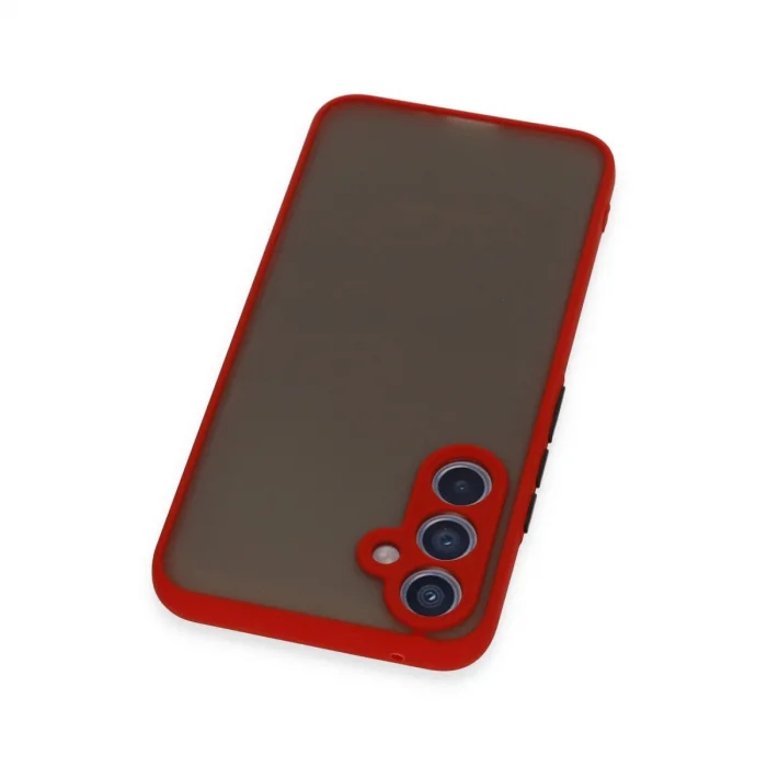 BUĞZ Samsung Galaxy A54 5g Kılıf Montreal Silikon Kapak - Kırmızı