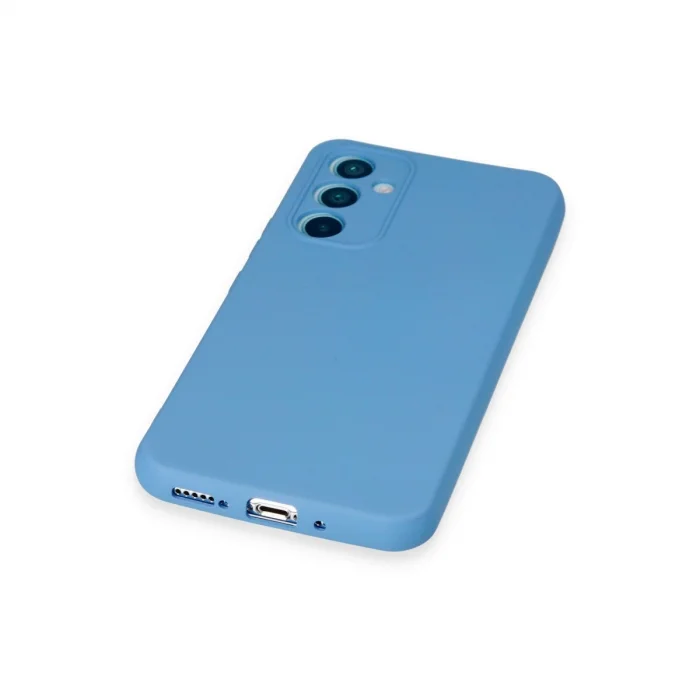 BUĞZ Samsung Galaxy A54 5g Kılıf Nano İçi Kadife Silikon - Mavi