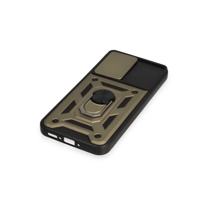 BUĞZ Samsung Galaxy A54 5g Kılıf Pars Lens Yüzüklü Silikon - Gold