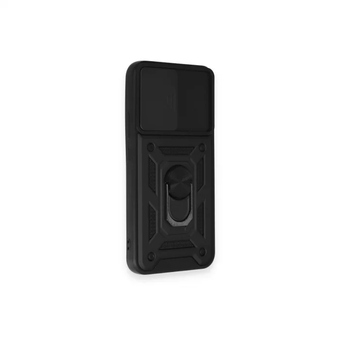 BUĞZ Samsung Galaxy A54 5g Kılıf Pars Lens Yüzüklü Silikon - Siyah