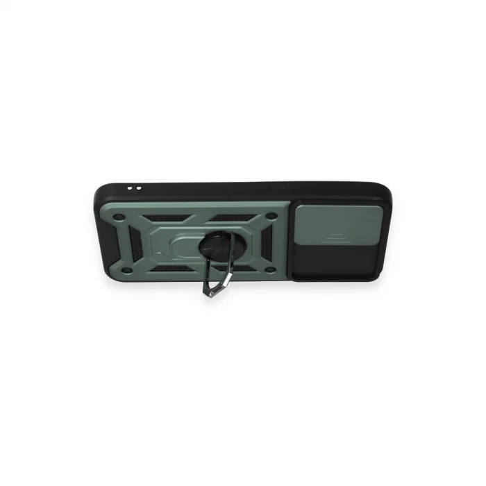 BUĞZ Samsung Galaxy A54 5g Kılıf Pars Lens Yüzüklü Silikon - Yeşil