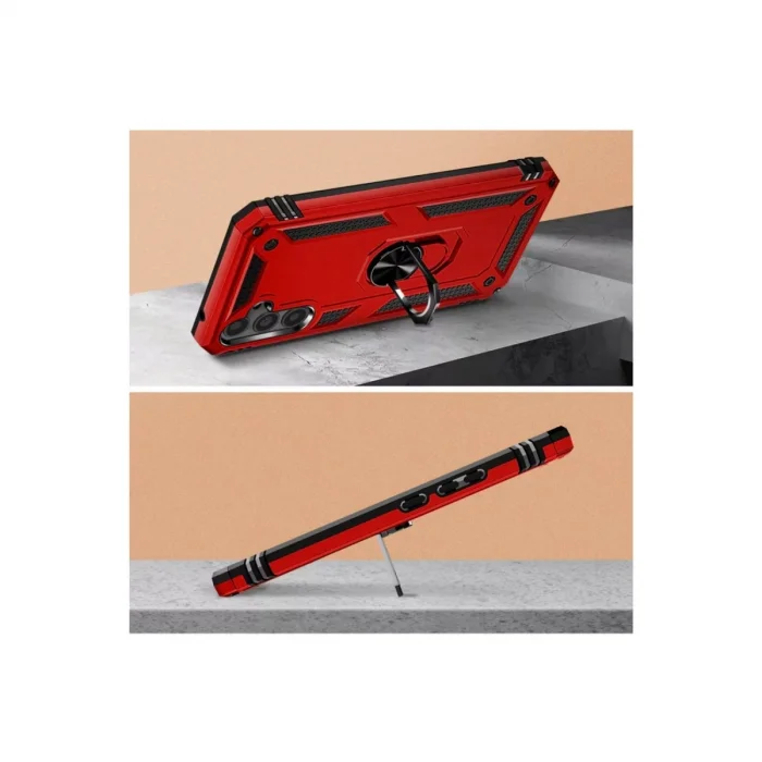 BUĞZ Samsung Galaxy A54 5g Kılıf Sofya Yüzüklü Silikon Kapak - Rose