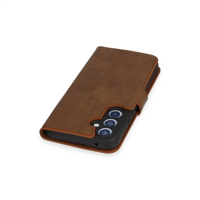 BUĞZ Samsung Galaxy A54 5g Kılıf Trend S Plus Kapaklı Kılıf - Taba