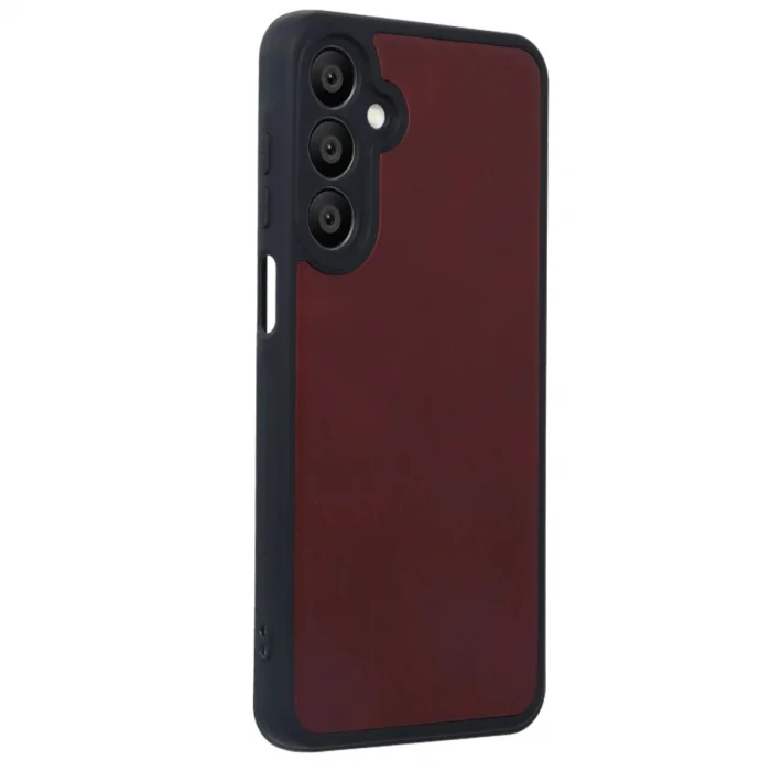 BUĞZ Samsung Galaxy A55 5g Kılıf Aras Deri Kapak - Bordo
