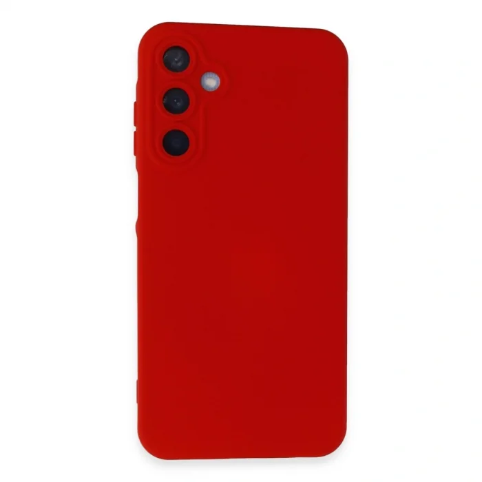 BUĞZ Samsung Galaxy A55 5g Kılıf Nano İçi Kadife Silikon - Kırmızı