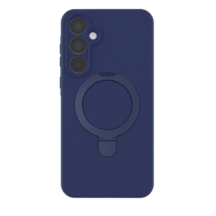 BUĞZ Samsung Galaxy A55 5g Regal Magsafe Standlı Kapak - Lacivert