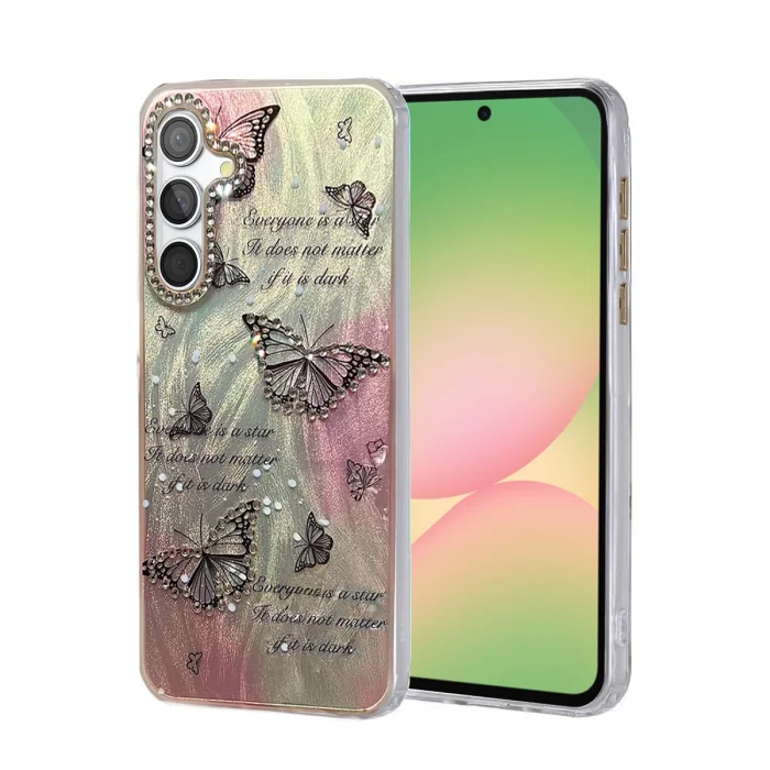 BUĞZ Samsung Galaxy A56 Kılıf Blade Aynalı Desenli Kapak - Desen 6