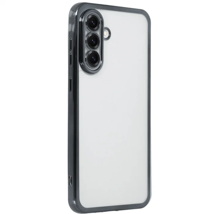 BUĞZ Samsung Galaxy A56 Kılıf Razer Lensli Silikon - Siyah