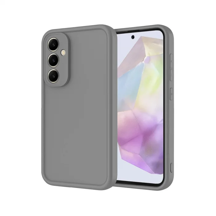 BUĞZ Samsung Galaxy A56 Kılıf Viera Silikon - Gri