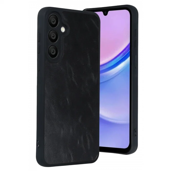 BUĞZ Samsung Galaxy A57 5g Aras Deri Kapak - Siyah