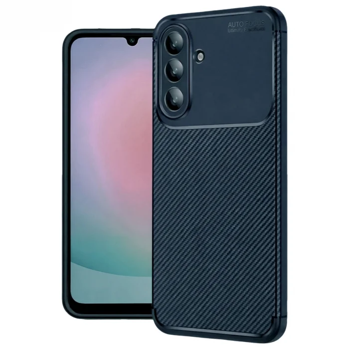 BUĞZ Samsung Galaxy A57 5g Auto Focus Karbon Kapak - Lacivert