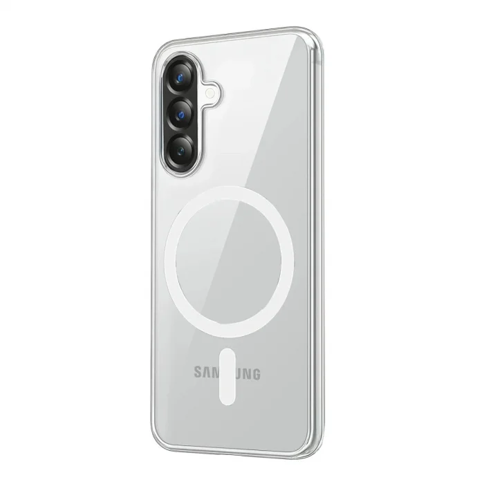 BUĞZ Samsung Galaxy A57 5g Combo Sert Şeffaf Magsafe Kapak - Şeffaf