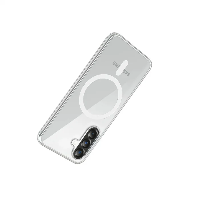 BUĞZ Samsung Galaxy A57 5g Combo Sert Şeffaf Magsafe Kapak - Şeffaf