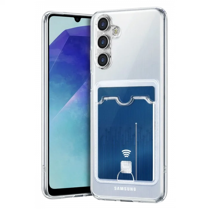 BUĞZ Samsung Galaxy A57 5g Kart Şeffaf Silikon - Şeffaf