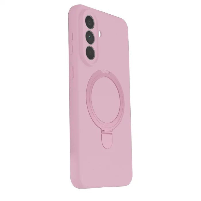 BUĞZ Samsung Galaxy A57 5g Regal Magsafe Standlı Kapak - Açık Pembe