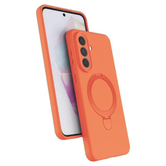 BUĞZ Samsung Galaxy A57 5g Regal Magsafe Standlı Kapak - Turuncu