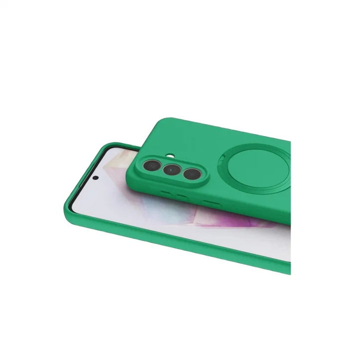 BUĞZ Samsung Galaxy A57 5g Regal Magsafe Standlı Kapak - Yeşil