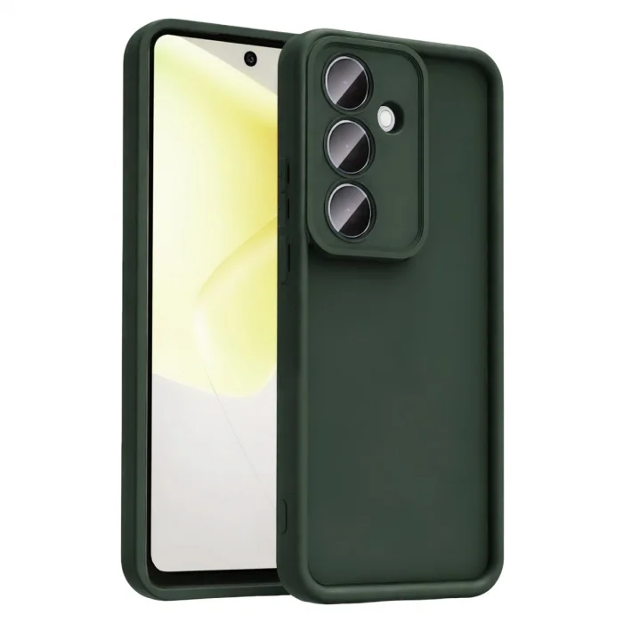 BUĞZ Samsung Galaxy A57 5g Viera Silikon - Koyu Yeşil