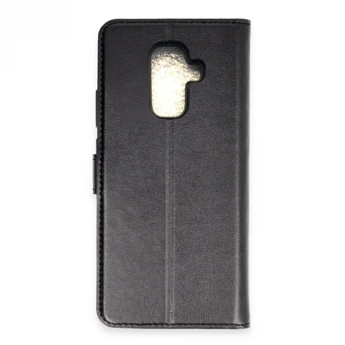 BUĞZ Samsung Galaxy A6 Plus 2018 Kılıf Trend S Plus Kapaklı Kılıf - Siyah