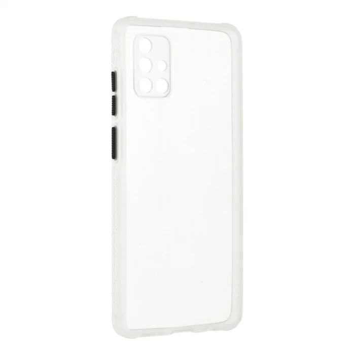 BUĞZ Samsung Galaxy A71 Kılıf Miami Şeffaf Silikon - Şeffaf