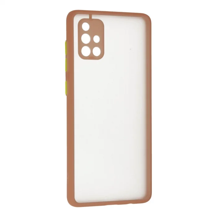 BUĞZ Samsung Galaxy A71 Kılıf Montreal Silikon Kapak - Pembe