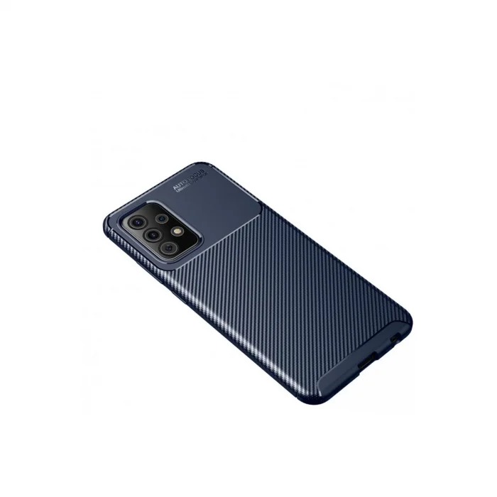BUĞZ Samsung Galaxy A72 Kılıf Auto Focus Karbon Kapak - Lacivert