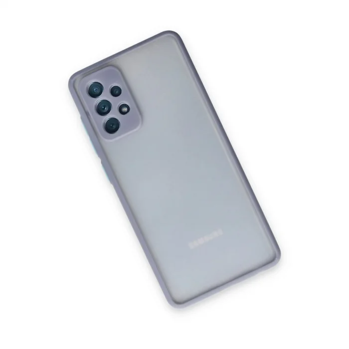 BUĞZ Samsung Galaxy A72 Kılıf Montreal Silikon Kapak - Gri