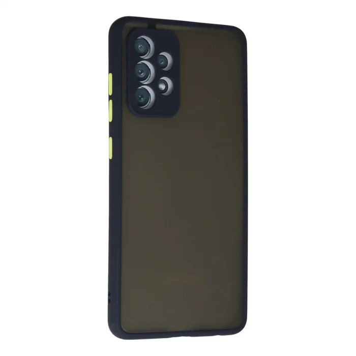 BUĞZ Samsung Galaxy A72 Kılıf Montreal Silikon Kapak - Lacivert