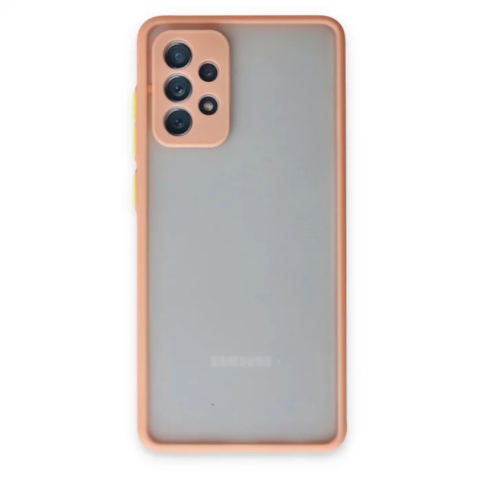 BUĞZ Samsung Galaxy A72 Kılıf Montreal Silikon Kapak - Pembe