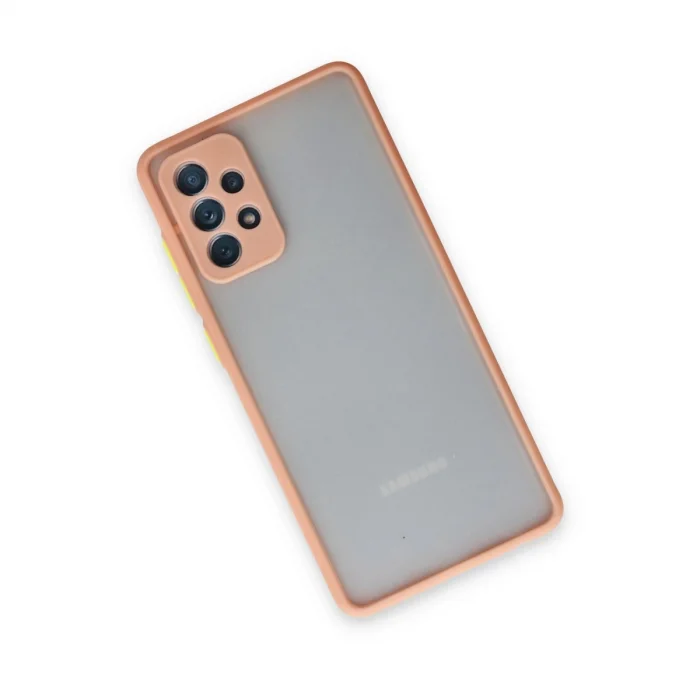 BUĞZ Samsung Galaxy A72 Kılıf Montreal Silikon Kapak - Pembe