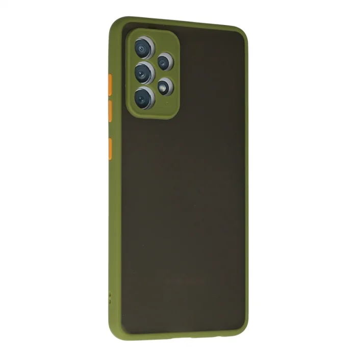 BUĞZ Samsung Galaxy A72 Kılıf Montreal Silikon Kapak - Yeşil