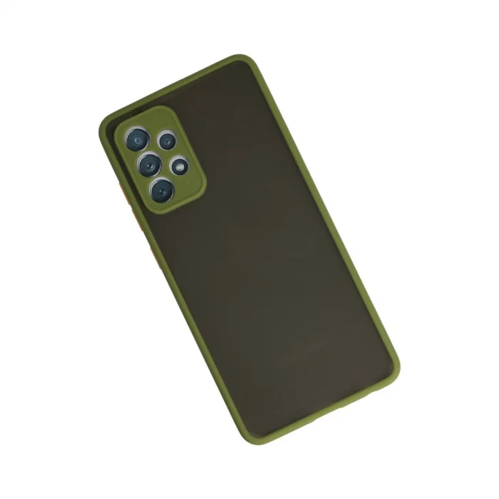 BUĞZ Samsung Galaxy A72 Kılıf Montreal Silikon Kapak - Yeşil