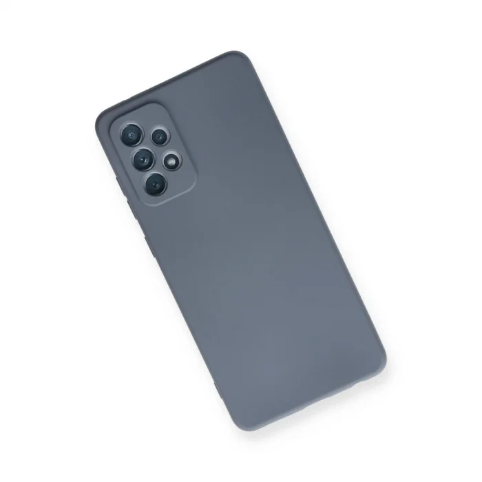 BUĞZ Samsung Galaxy A72 Kılıf Nano İçi Kadife Silikon - Gri