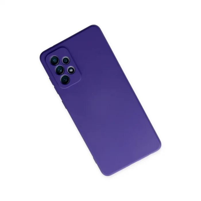 BUĞZ Samsung Galaxy A72 Kılıf Nano İçi Kadife Silikon - Mor